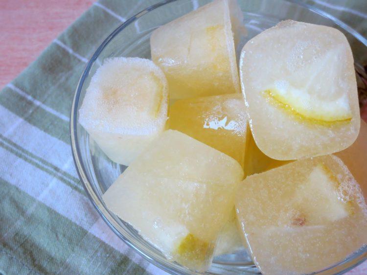 Đá viên từ nước ép chanh