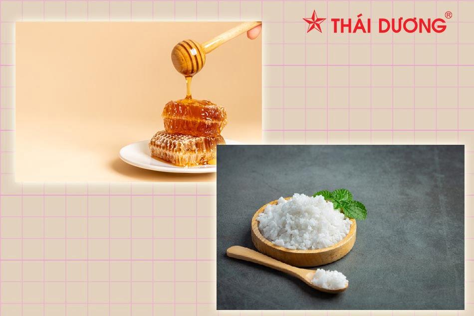 Ảnh: Mật ong và muối làm trắng da