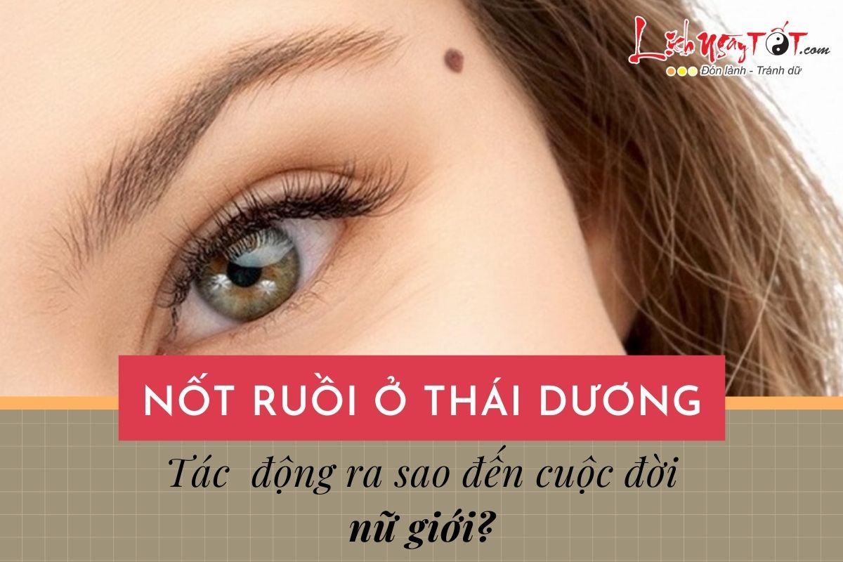 Nốt ruồi ở thái dương của phụ nữ