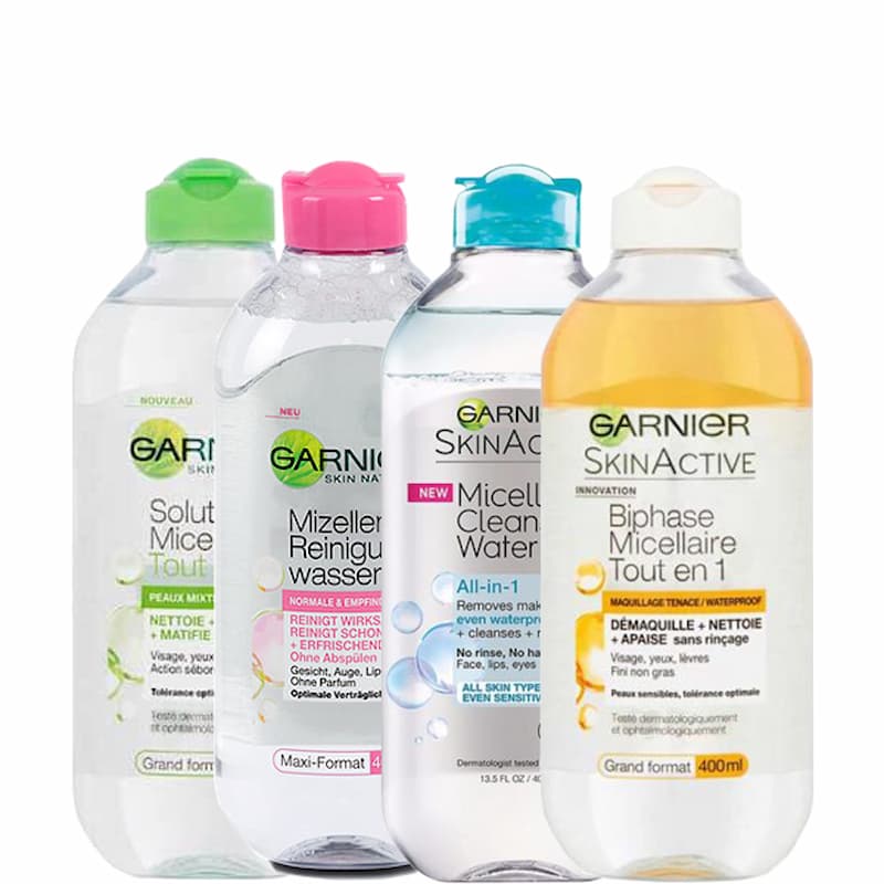4 loại nước tẩy trang phổ biến của Garnier