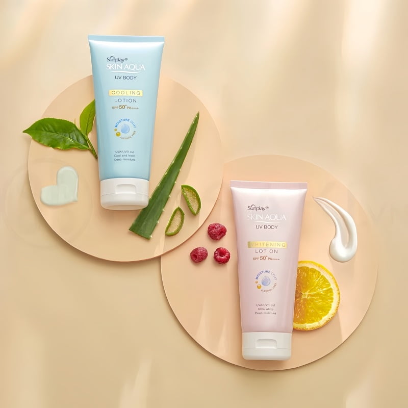 Kem chống nắng body trắng mịn Sunplay Skin Aqua UV Body Whitening Lotion