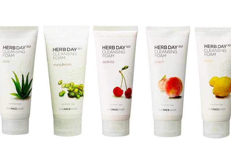 Sữa rửa mặt từ trái cây và rau củ