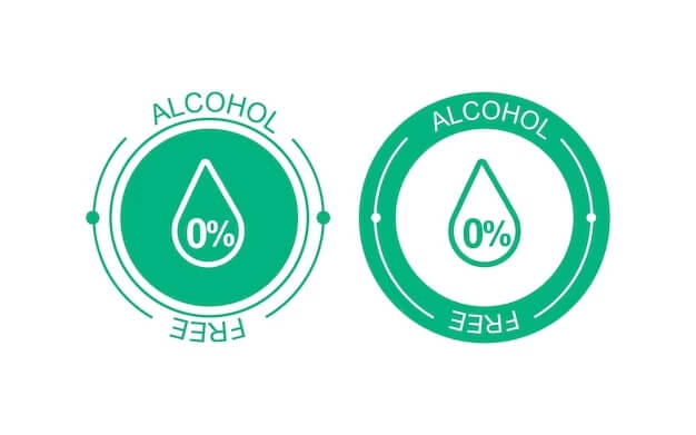 Ký hiệu để nhận biết sản phẩm không có chứa cồn trong thành phần