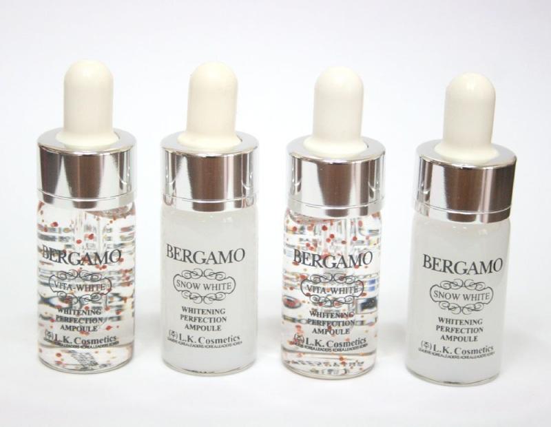 Bergamo vita-white & snow white whitening perfection ampoule