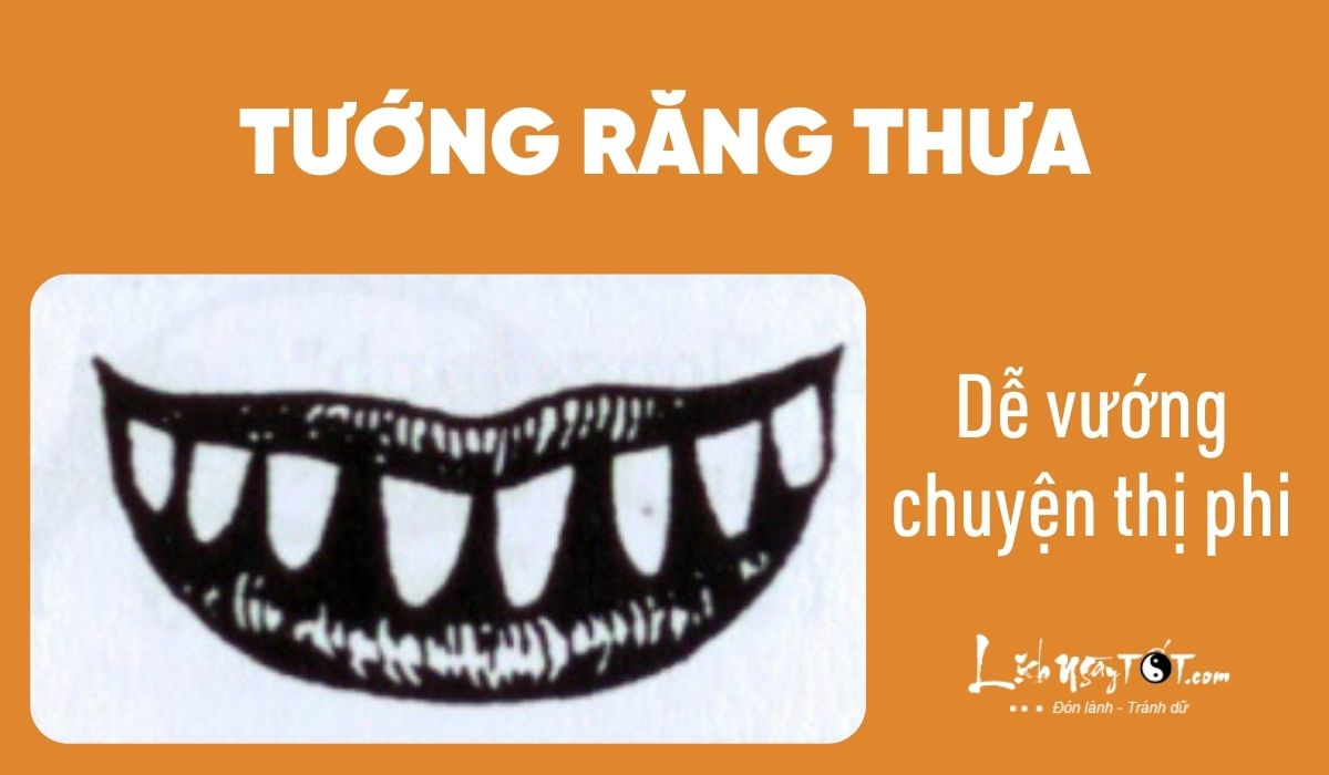 Xem nhân cách qua tướng răng - Răng thưa