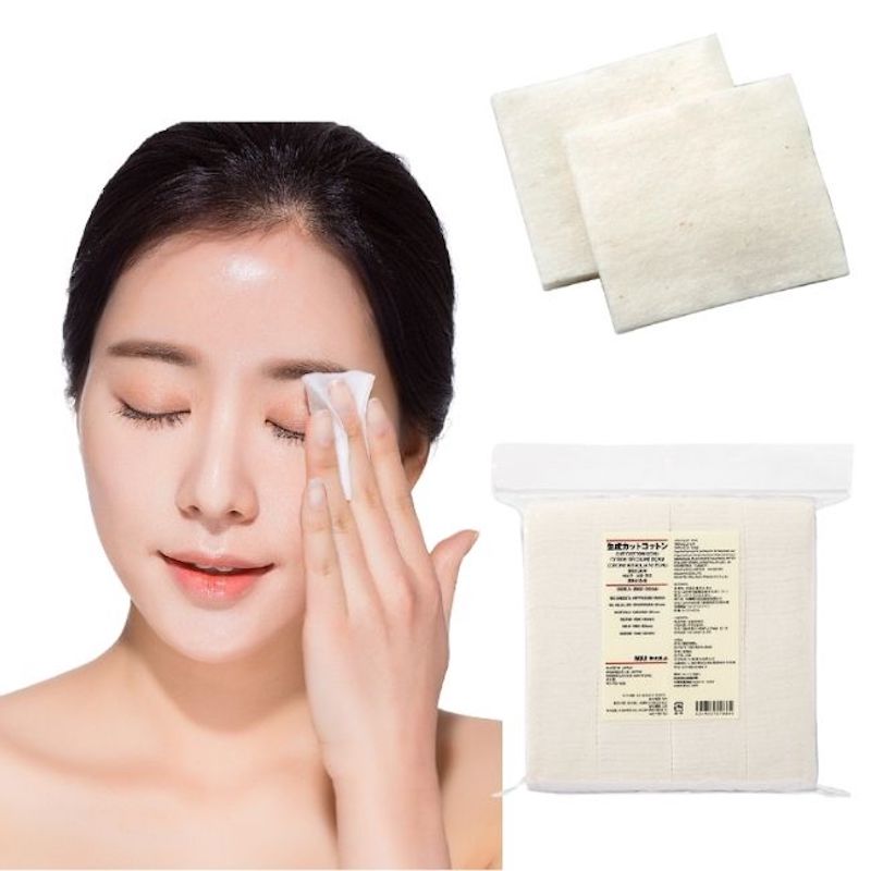 Bông tẩy trang hữu cơ Nhật Bản Muji