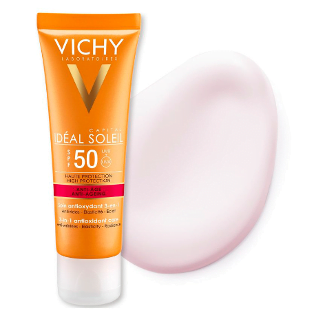 Với màng lọc tia UV tốt nhất và SPF 50 bảo vệ làn da hoàn toàn khỏi ánh nắng mặt trời.