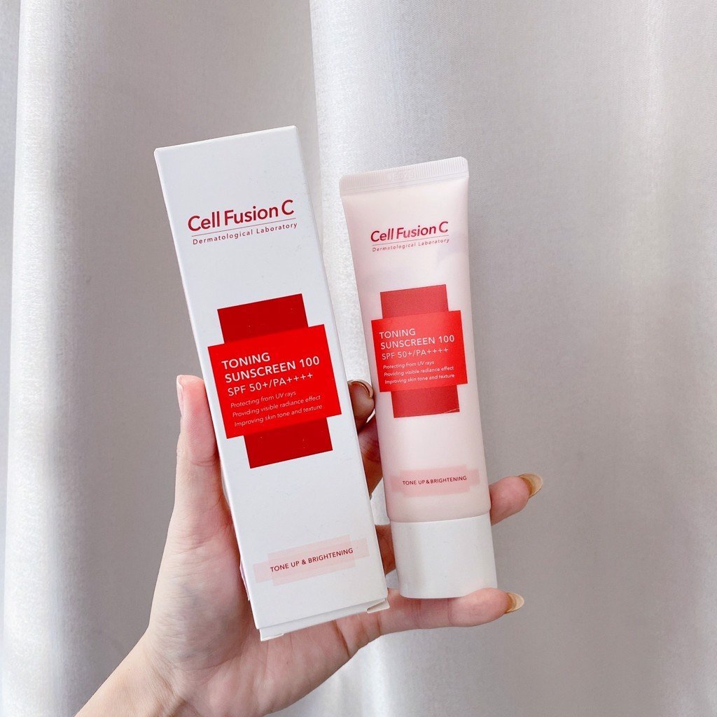 Kem Chống Nắng Nâng Tông Cell Fusion C Toning Sunscreen 100 SPF 50 – Mỹ  Phẩm SoYoung