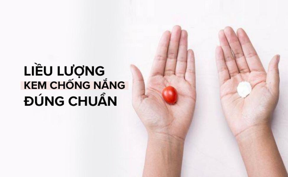 Lượng kem chống nắng cần bôi đủ khi ra đường